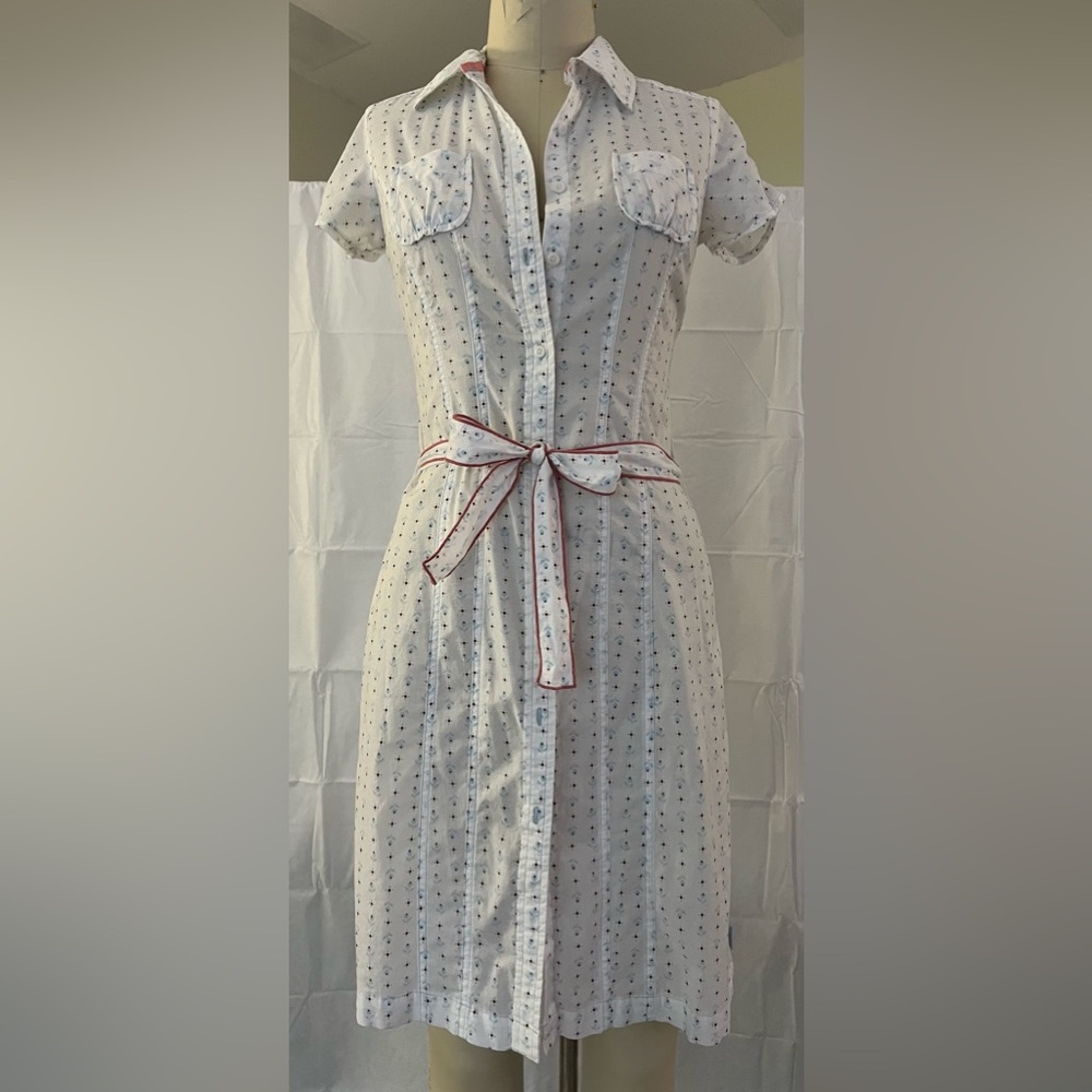 Tommy Hilfiger . Small. Button down dress with belt strap.